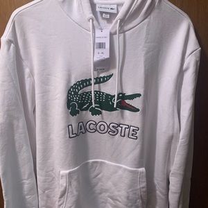 I have for sale a Lacoste hoodie new with tags and a size xl